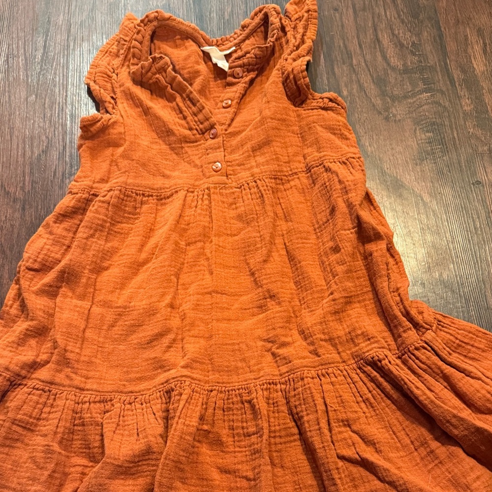 Cat & Jack Terracotta Ruffled Dress